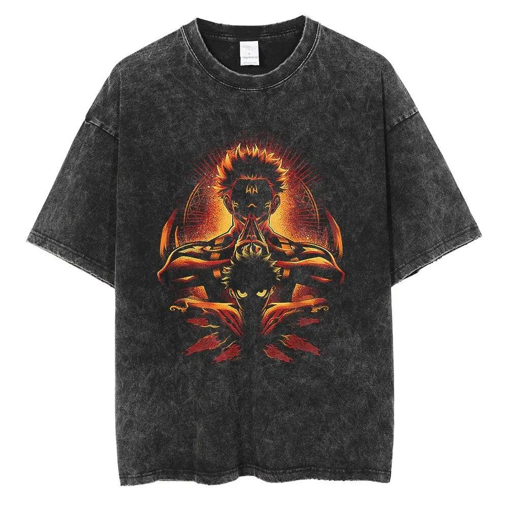 Acid Washed T-Shirt - Jujutsu Kaisen – Ohnime